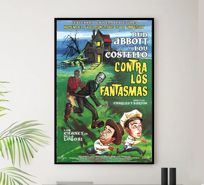 Bud Abbott Lou Costello Meet Frankenstein 1948 - Spain - v1 - Classic Movie Poster