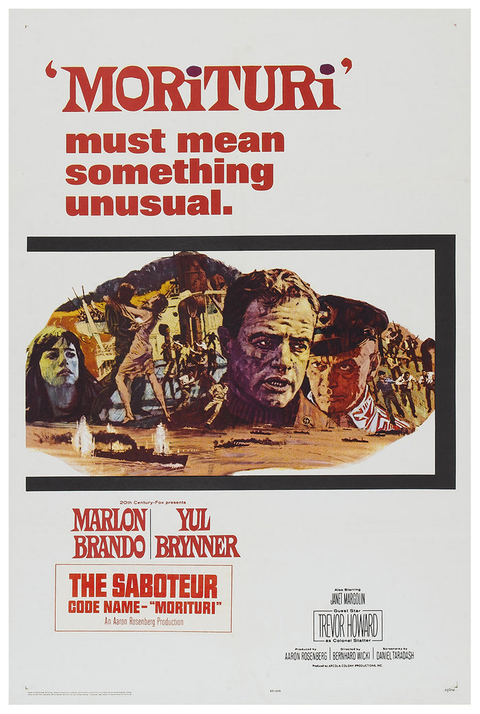 Morituri 1965 - US - v1 - Classsic Movie Poster