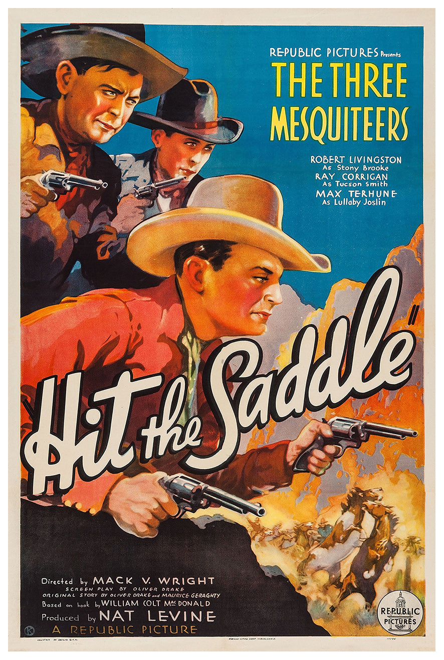 Hit the Saddle 1937 - Rita Hayworth - US - Classic Movie Poster
