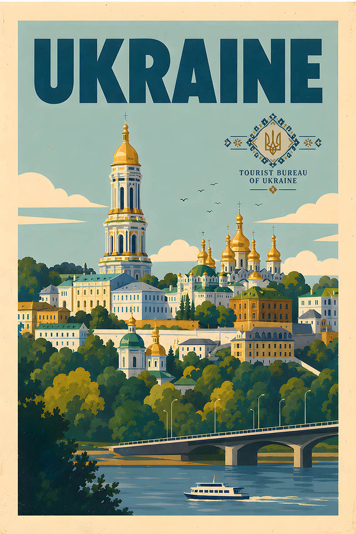 Ukraine - Tourism - v1 - Vintage Travel Poster