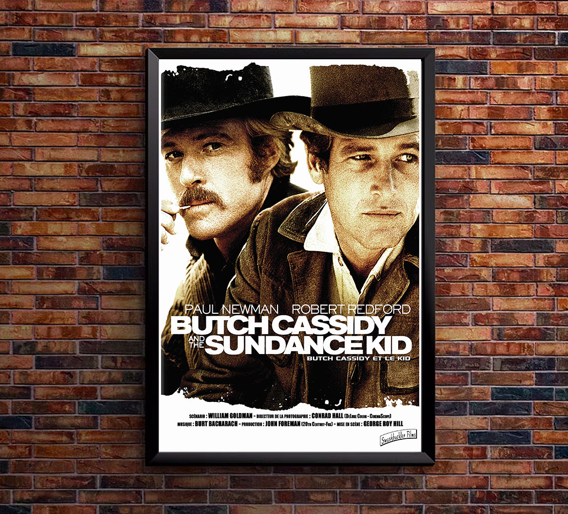 Butch Cassidy and the Sundance Kid 1969 - Paul Newman - France (2) - Classic Movie Poster