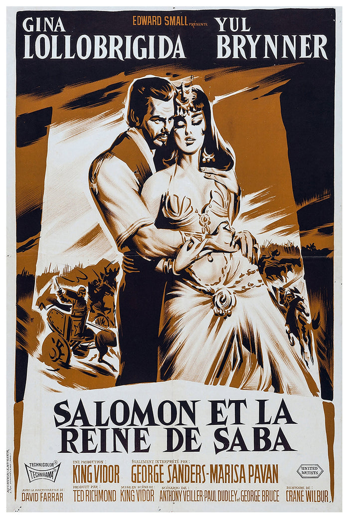 Solomon and Sheba 1959 - France - v2 - Classsic Movie Poster