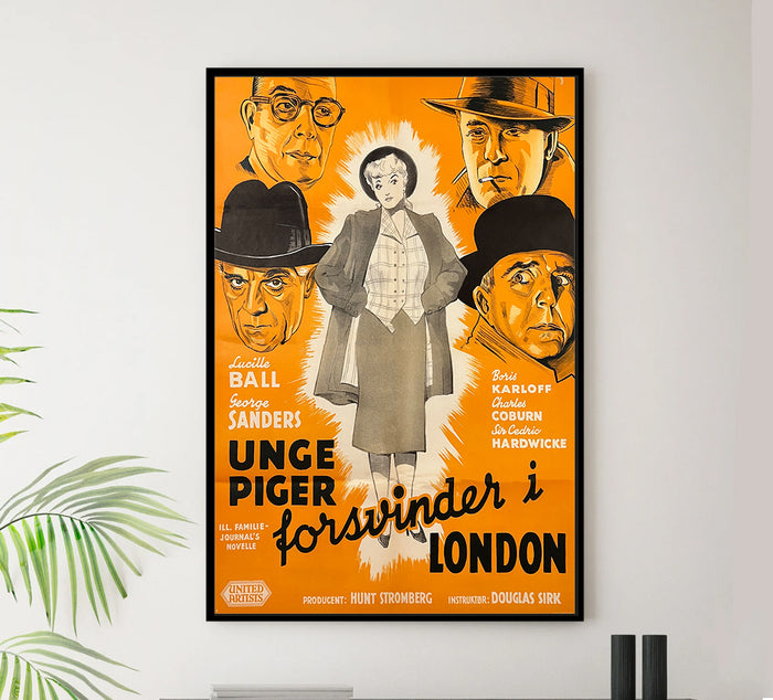 Lured 1947 - Denmark - v1 - Classic Movie Poster