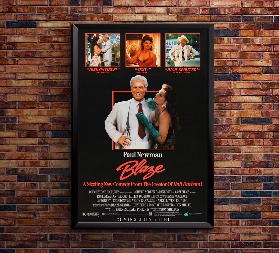Blaze 1989 - Paul Newman - US (2) - Classic Movie Poster