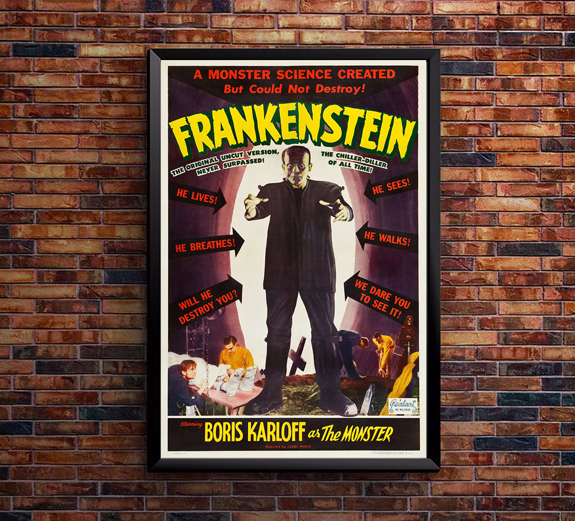 Frankenstein 1931 - US - v9 - Classic Movie Poster