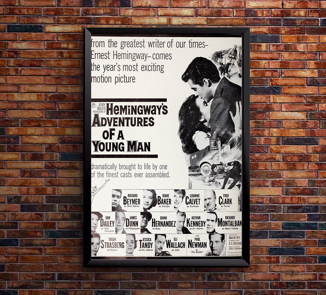Hemingway's Adventures of a Young Man 1962 - Paul Newman - US - Classic Movie Poster