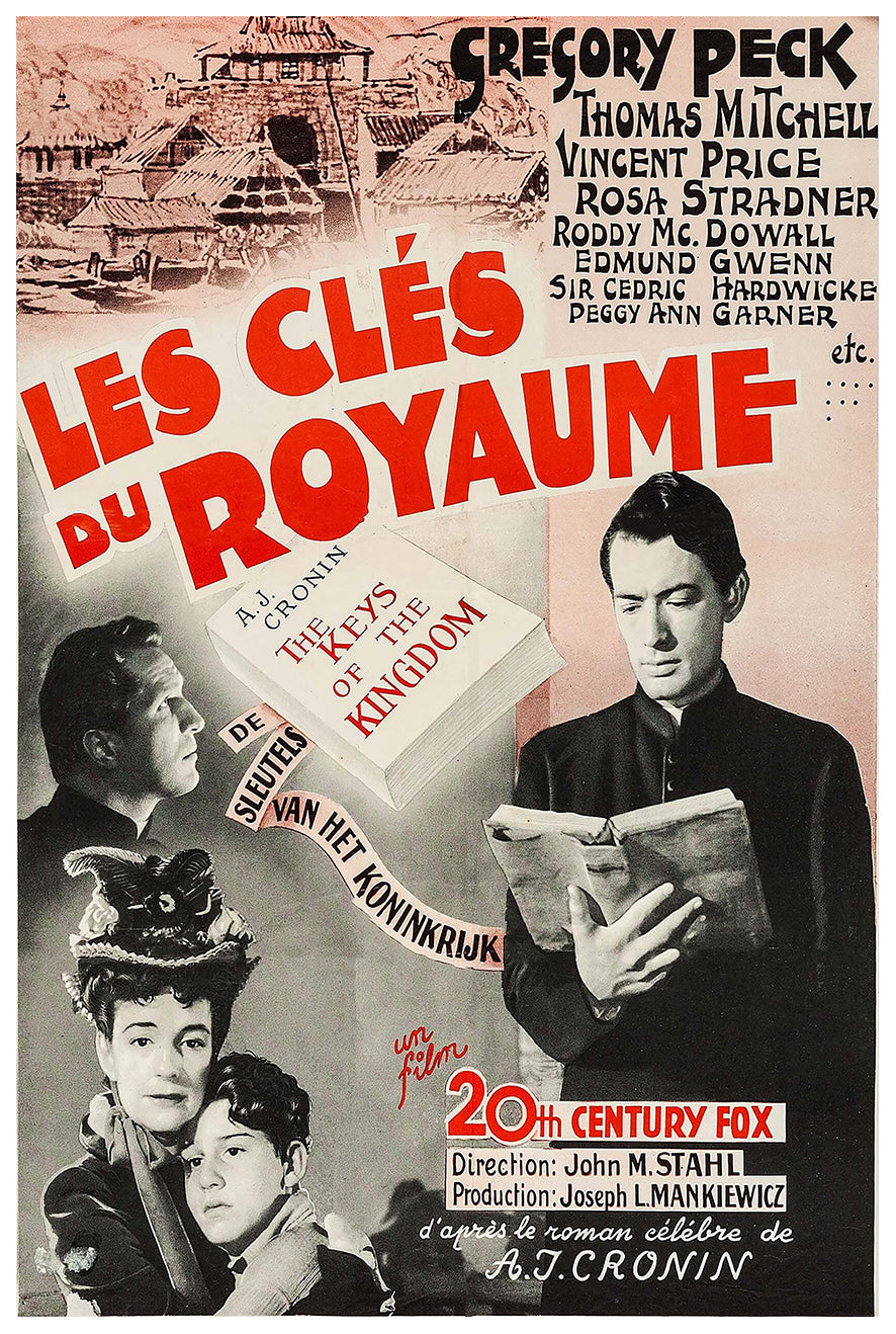 The Keys of the Kingdom 1944 - Belgium - v1 - Classic Movie Poster