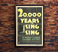 20,000 Years in Sing Sing 1932 - US - v2 - Classic Movie Poster