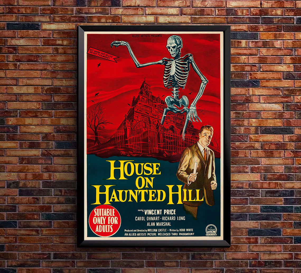 House on Haunted Hill 1959 - Australia - v2 - Classic Movie Poster