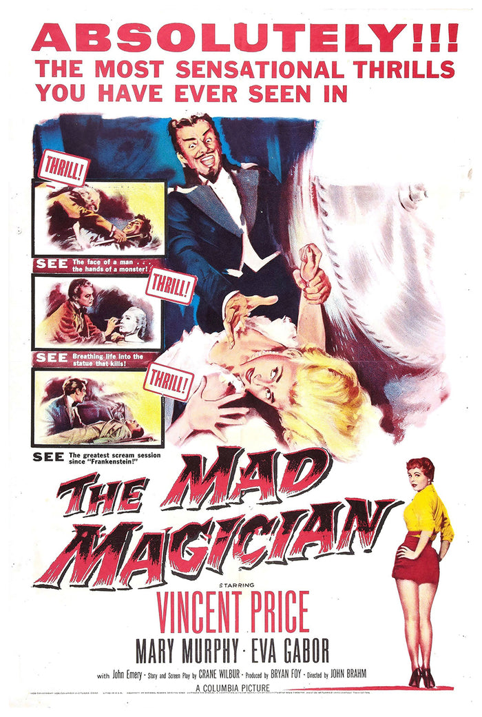 The Mad Magician 1954 - US - v1 - Classic Movie Poster
