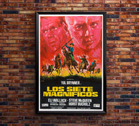 The Magnificent Seven 1960 - Spain - v2 - Classsic Movie Poster