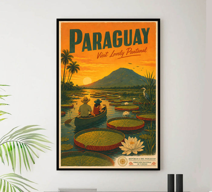 Paraguay - Tourism - v1 - Vintage Travel Poster