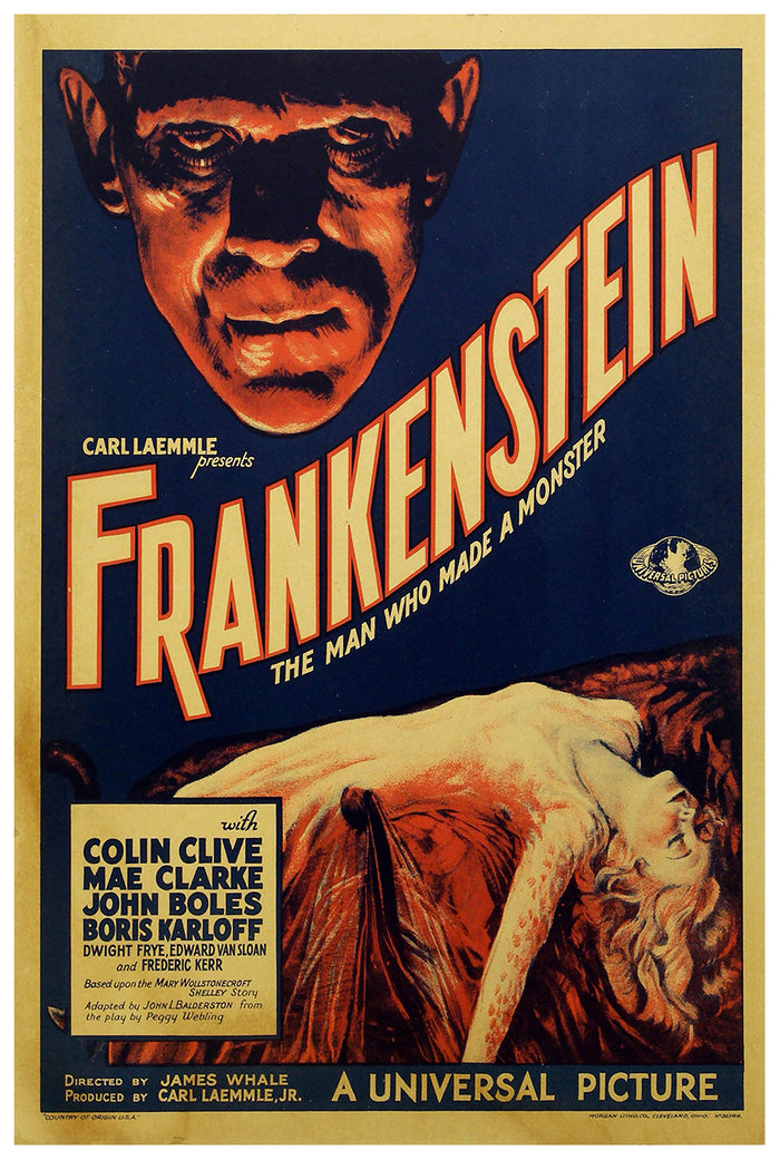 Frankenstein 1931 - US - v1 - Classic Movie Poster