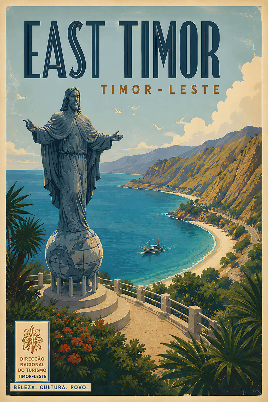 East Timor - Tourism - v1 - Vintage Travel Poster