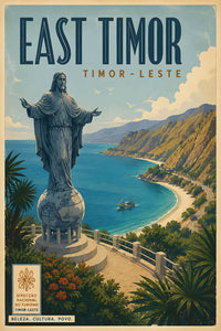 East Timor - Tourism - v1 - Vintage Travel Poster