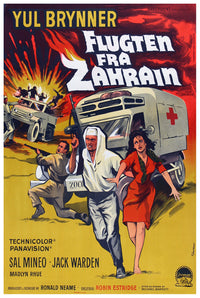 Escape from Zahrain 1962 - Denmark - v1 - Classsic Movie Poster
