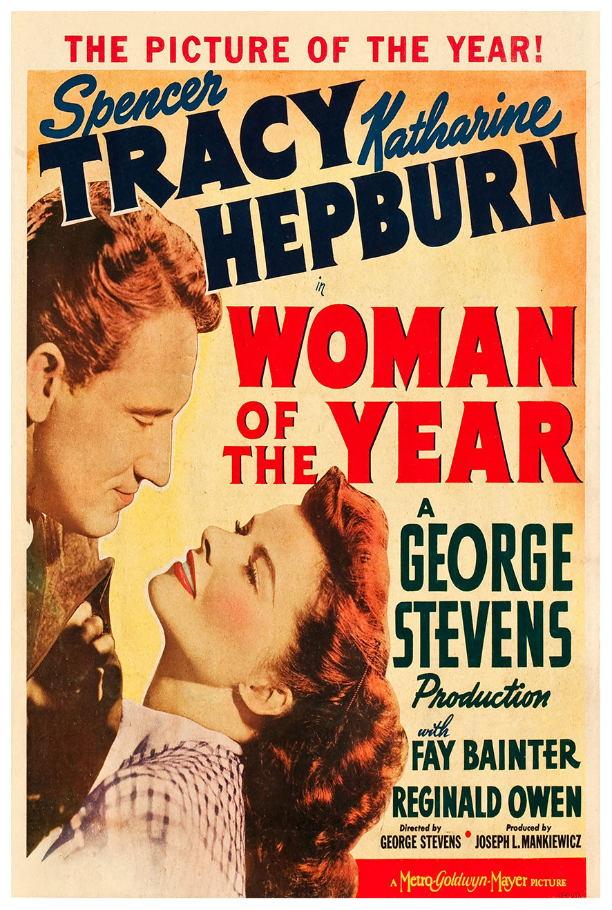 Woman of the Year 1942 - US - v5 - Classic Movie Poster