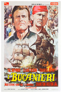 The Buccaneer 1958 - Italy - v4 - Classsic Movie Poster