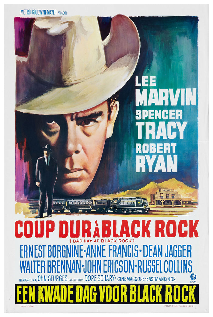 Bad Day at Black Rock 1955 - Belgium - v2 - Classic Movie Poster