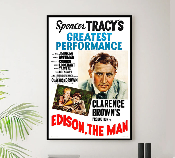 Edison, the Man 1940 - US - v2 - Classic Movie Poster