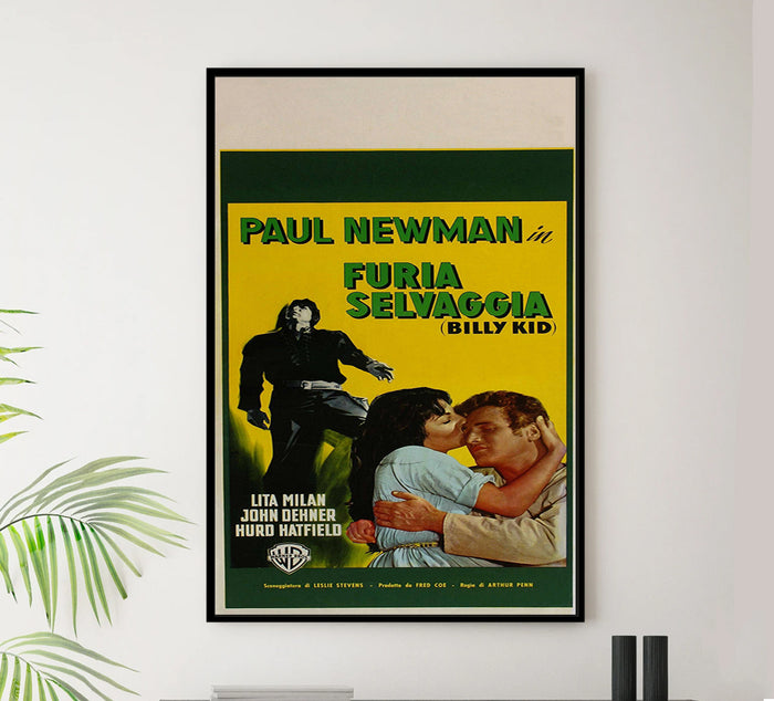 The Left Handed Gun 1958 - Paul Newman - Italy (2) - Classic Movie Poster