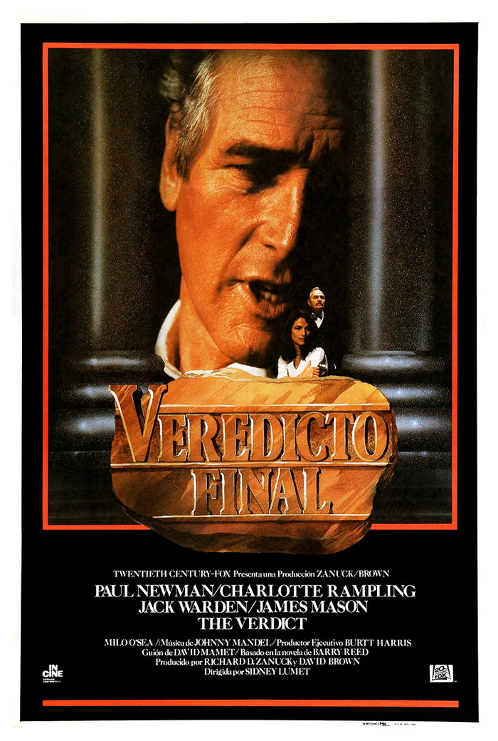 The Verdict 1982 - Paul Newman - Spain - Classic Movie Poster