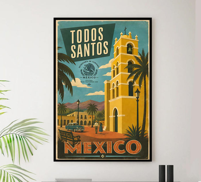 Mexico - Todos Santos - Vintage Tourism Travel Poster