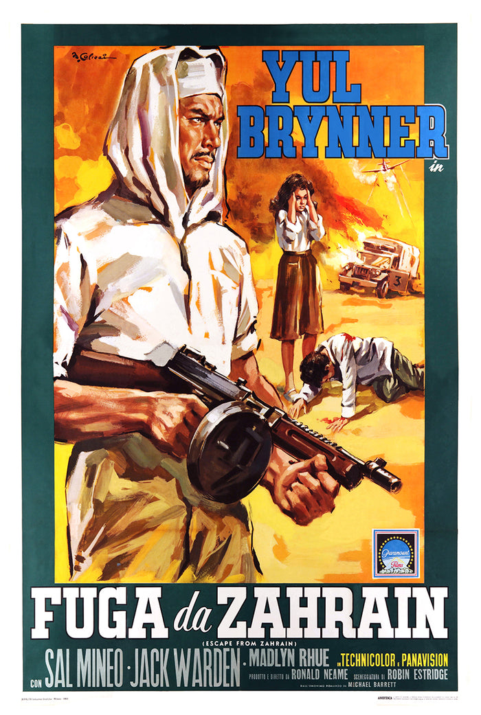 Escape from Zahrain 1962 - Italy - v1 - Classsic Movie Poster