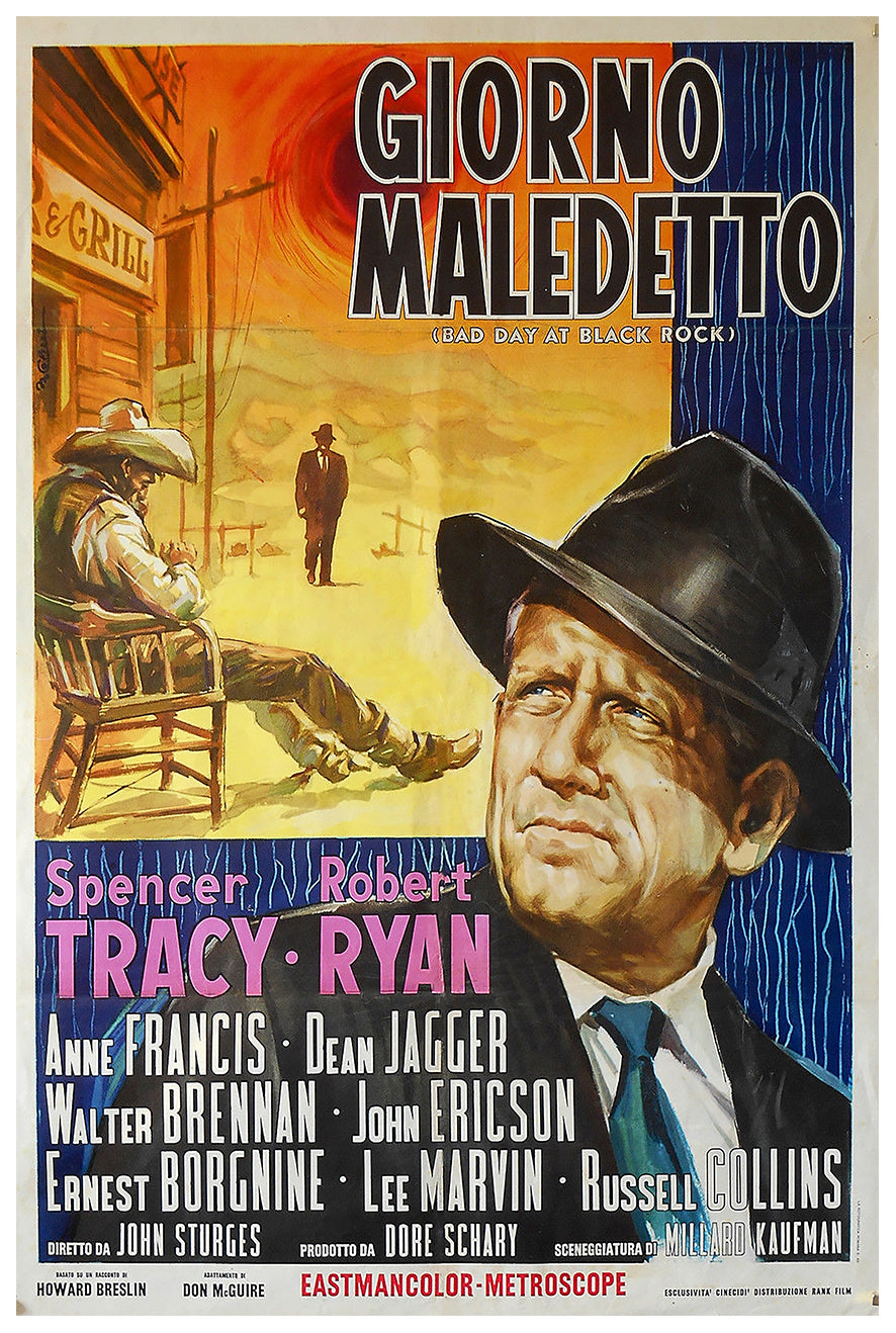 Bad Day at Black Rock 1955 - Italy - v2 - Classic Movie Poster