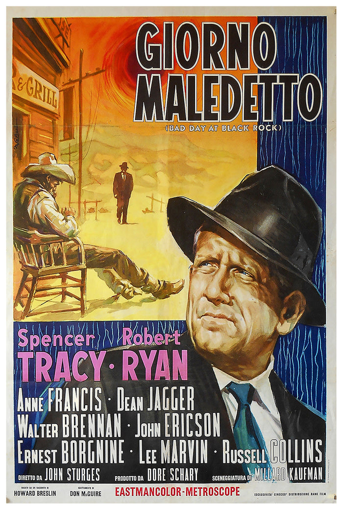 Bad Day at Black Rock 1955 - Italy - v2 - Classic Movie Poster