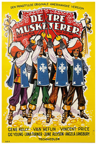 The Three Musketeers 1948 - Denmark - v1 - Classic Movie Poster