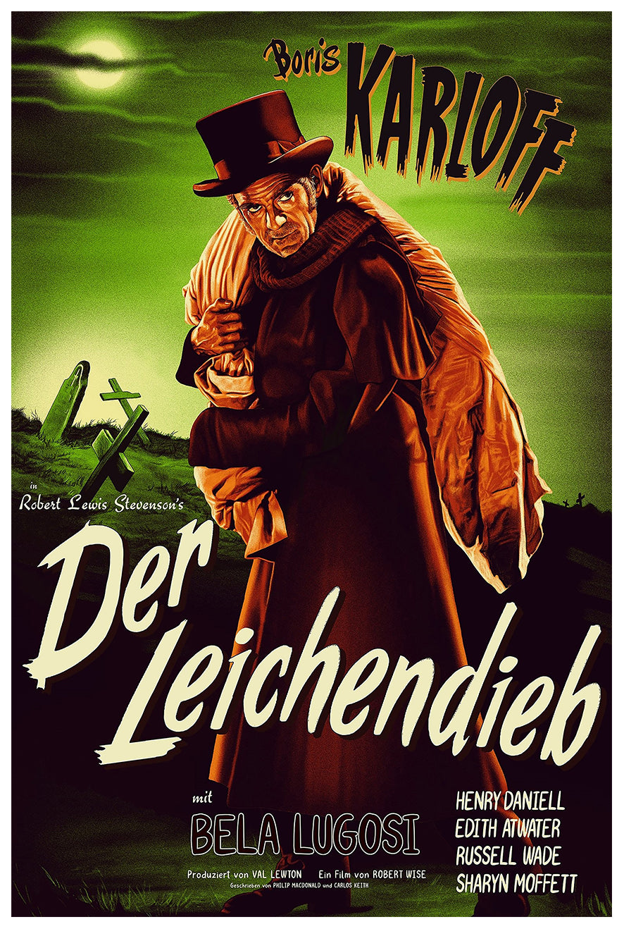 The Body Snatcher 1945 - Germany - v1 - Classic Movie Poster