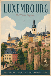 Luxembourg - Tourism - v1 - Vintage Travel Poster