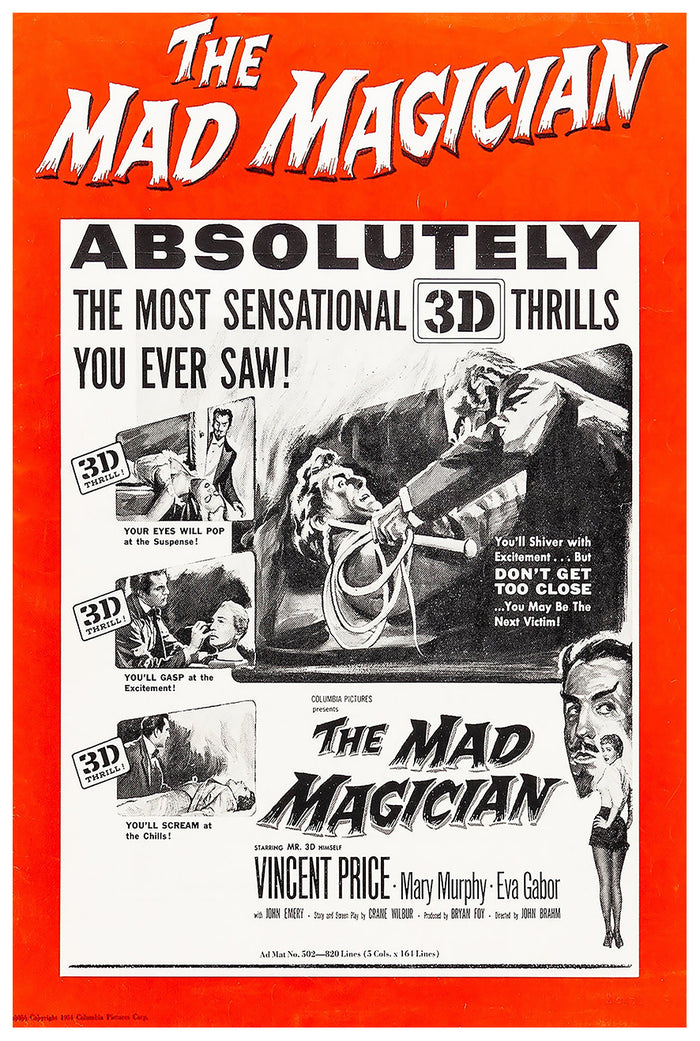 The Mad Magician 1954 - US - v7 - Classic Movie Poster