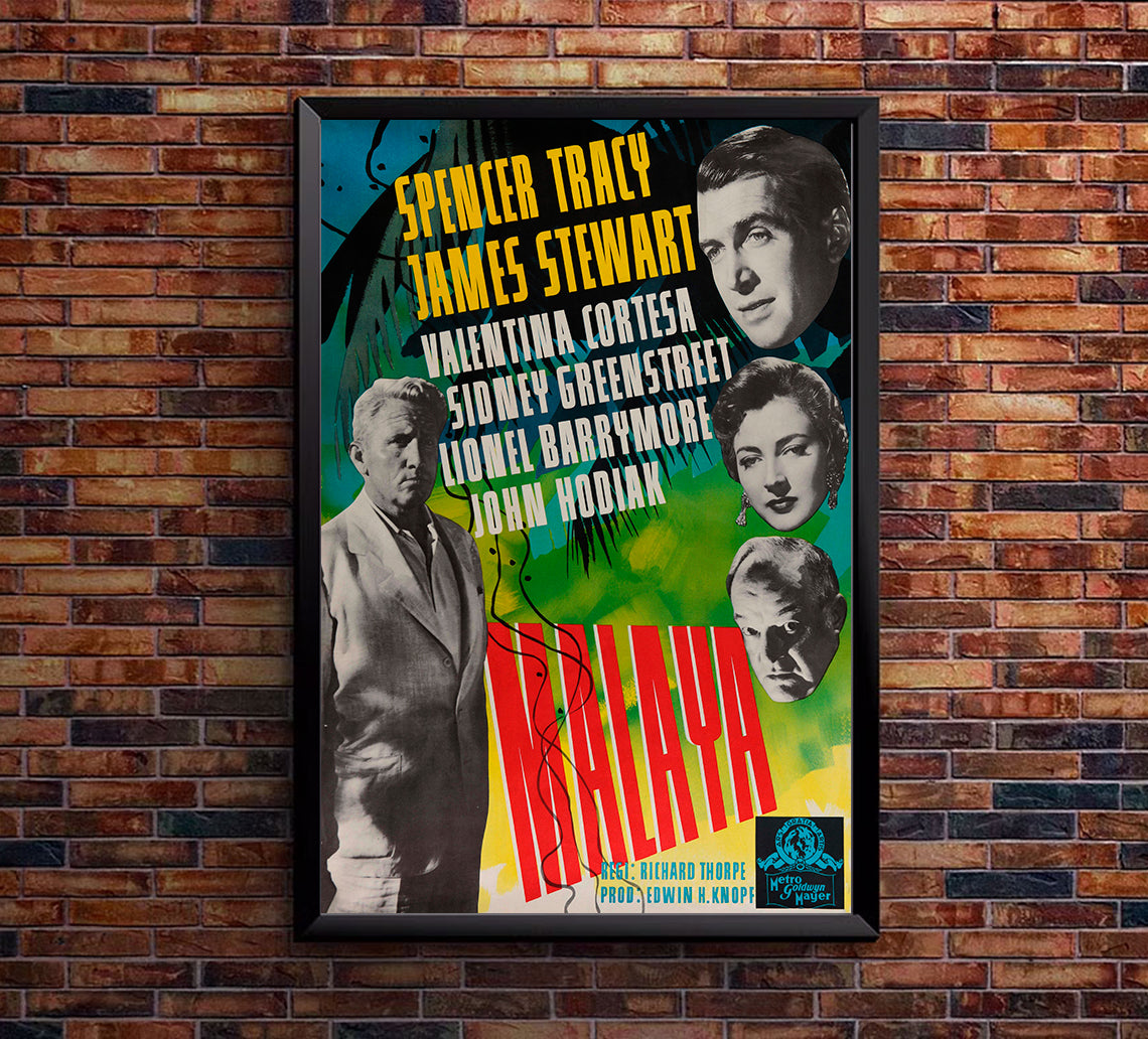 Malaya 1949 - Switzerland - v1 - Classic Movie Poster