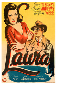 Laura 1944 - Denmark - v1 - Classic Movie Poster