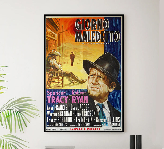Bad Day at Black Rock 1955 - Italy - v2 - Classic Movie Poster