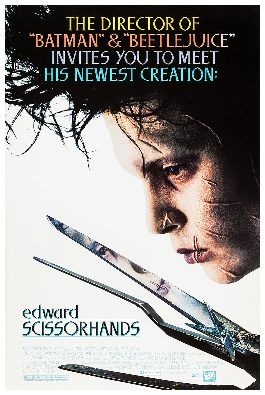 Edward Scissorhands 1990 - US - v2 - Classic Movie Poster