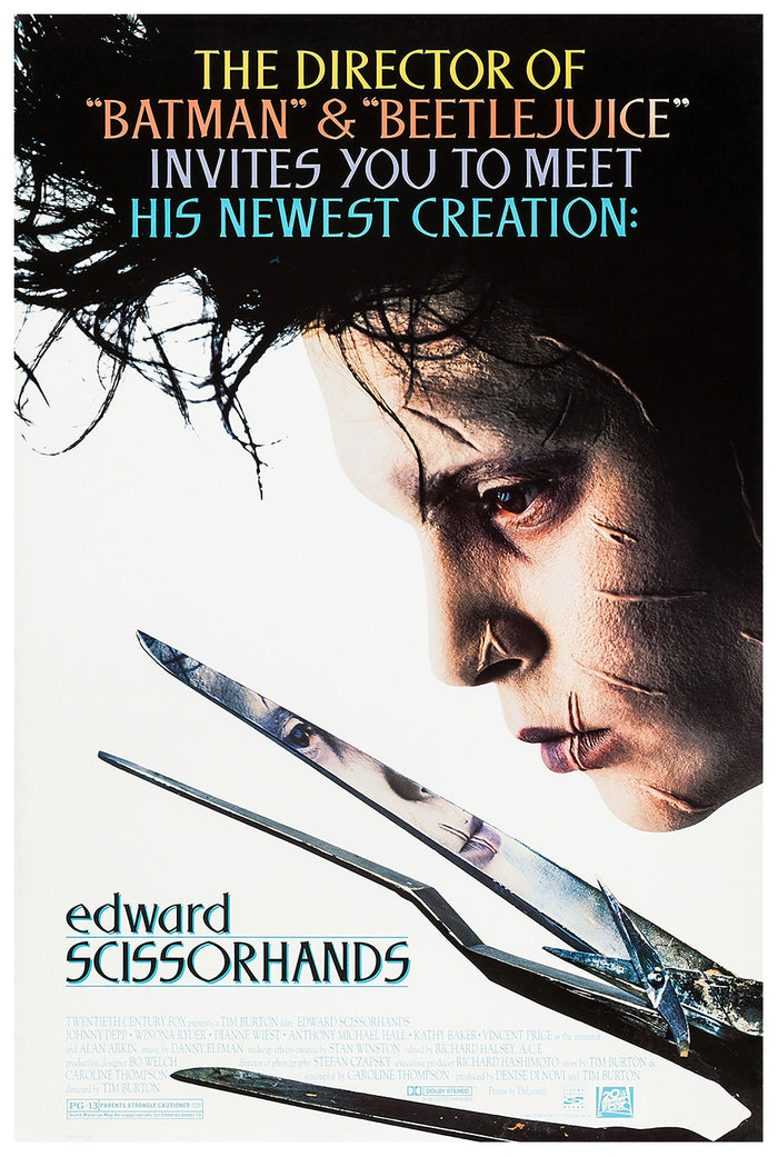 Edward Scissorhands 1990 - US - v2 - Classic Movie Poster