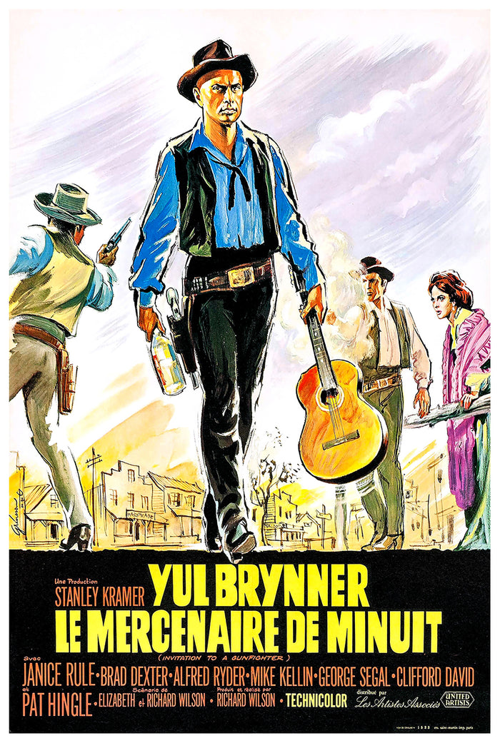 Invitation to a Gunfighter 1964 - France - v1 - Classsic Movie Poster