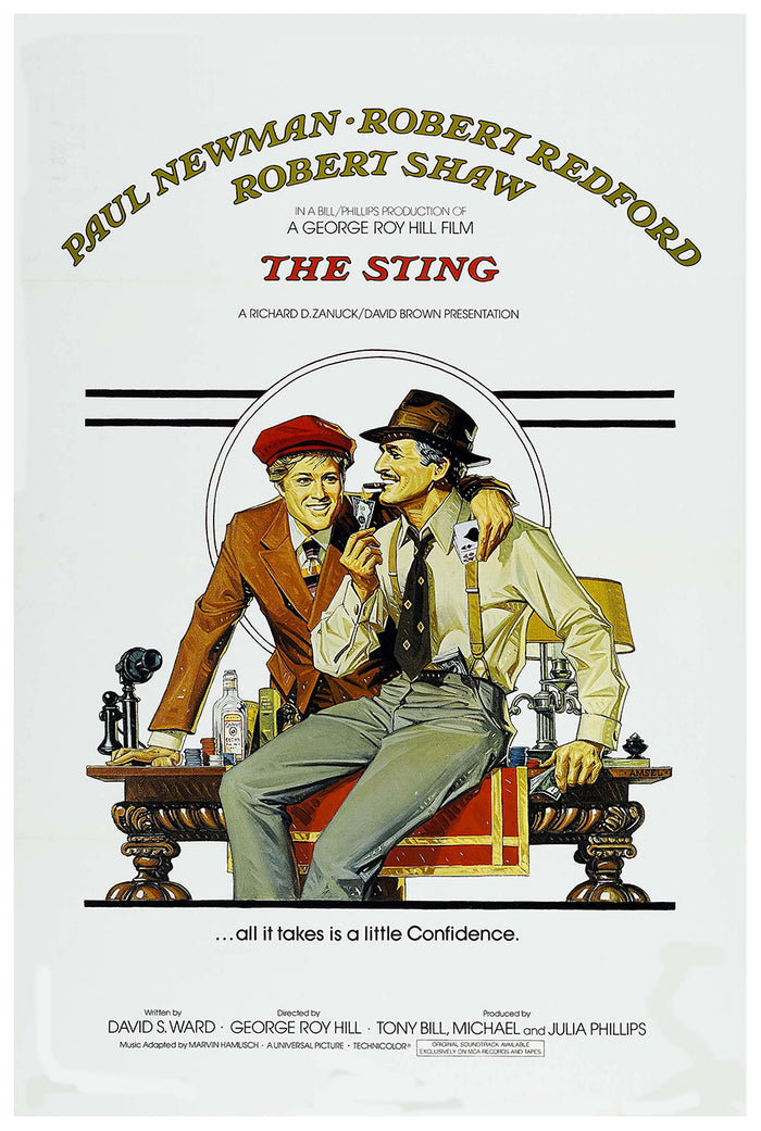 The Sting 1973 - Paul Newman - US (2) - Classic Movie Poster