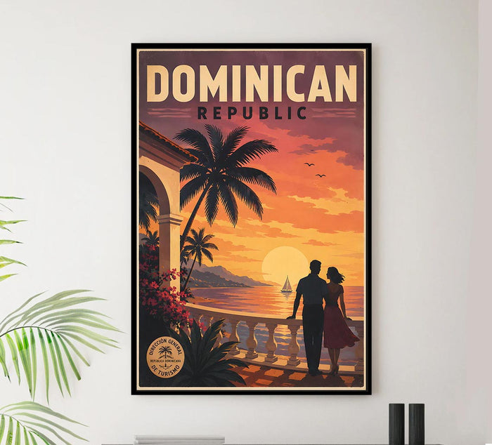Dominican Republic - Republic - Vintage Tourism Travel Poster