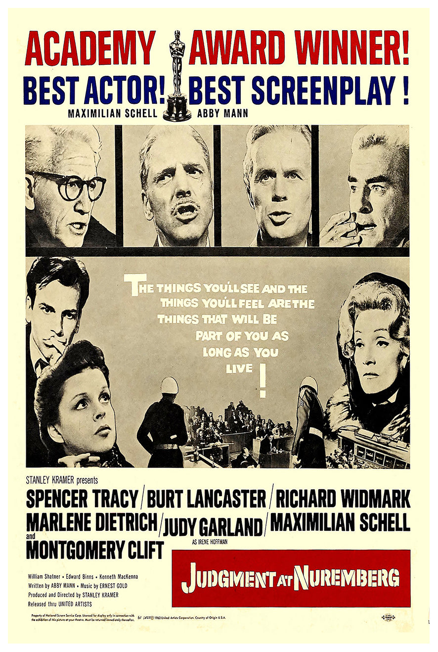 Judgment at Nuremberg 1961 - US - v3 - Classic Movie Poster