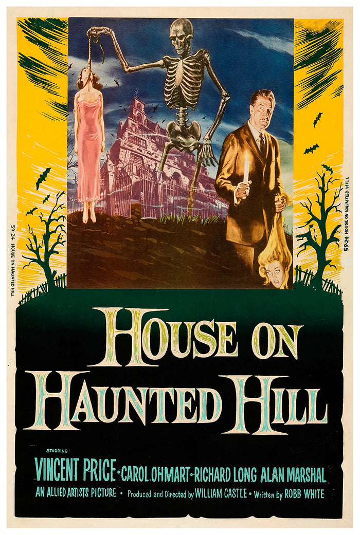 House on Haunted Hill 1959 - US - v4 - Classic Movie Poster