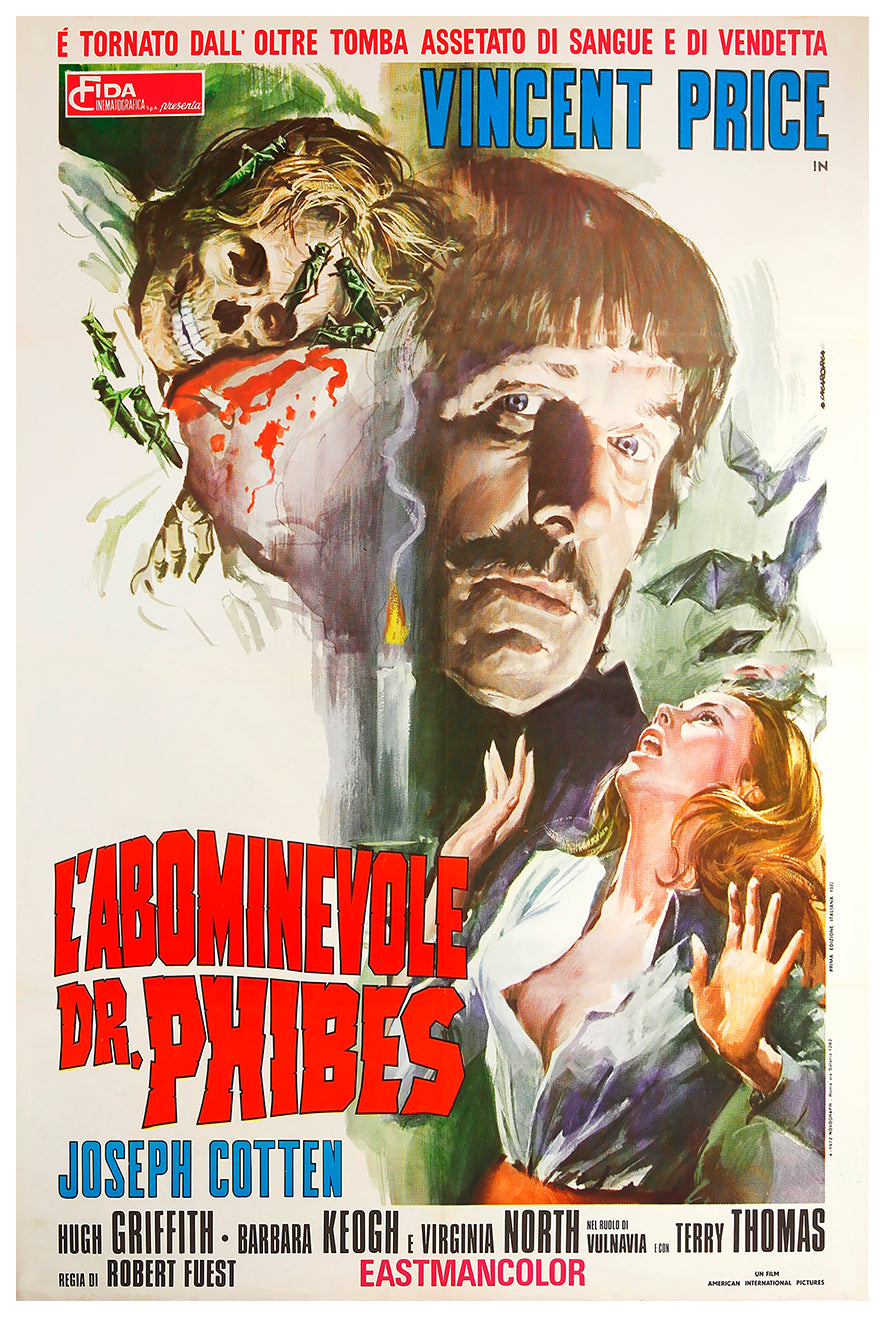 The Abominable Dr. Phibes 1971 - Italy - v1 - Classic Movie Poster