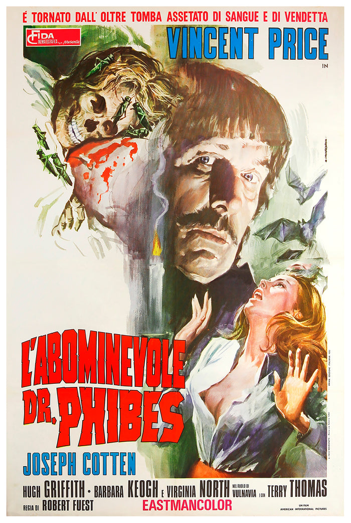 The Abominable Dr. Phibes 1971 - Italy - v1 - Classic Movie Poster