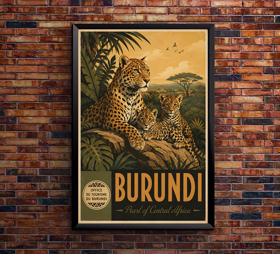 Burundi - Tourism - v1 - Vintage Travel Poster