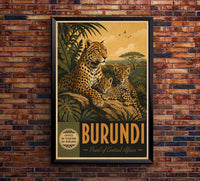 Burundi - Tourism - v1 - Vintage Travel Poster