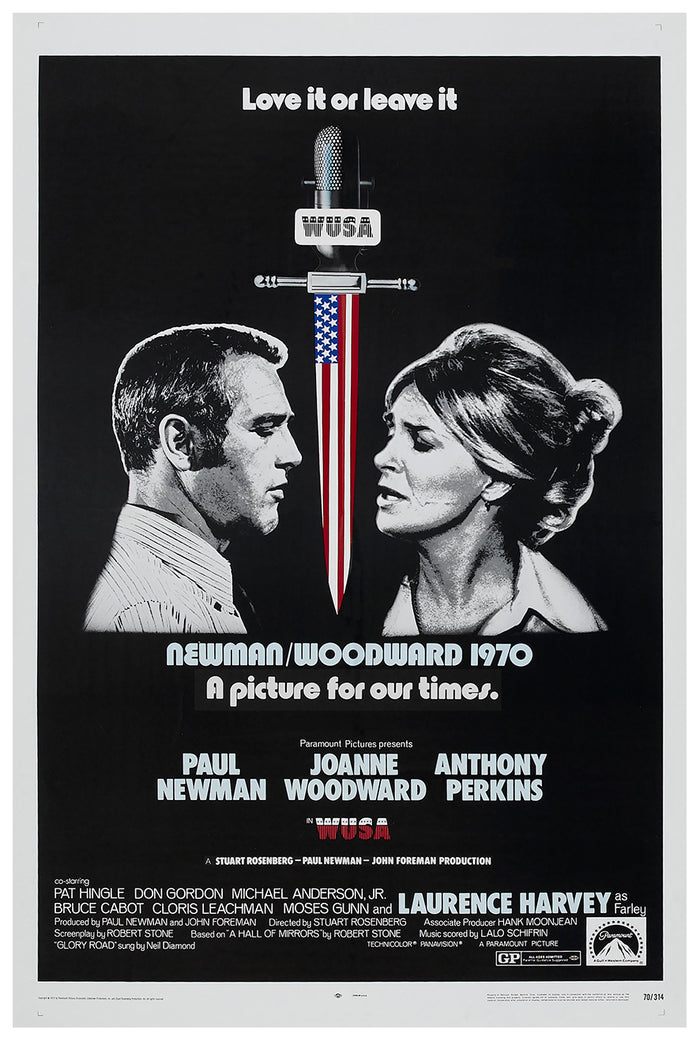 WUSA 1970 - Paul Newman - Australia - Classic Movie Poster