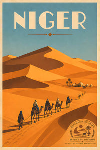 Niger - Tourism - v1 - Vintage Travel Poster